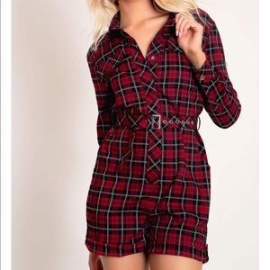 Blackmilk clothing NWT red cherry boiler suit